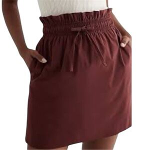 Express High Waisted Paperbag Mini Skirt